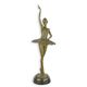 A BRONZE SCULPTURE OF A BALLERINA
