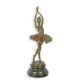 A BRONZE SCULPTURE OF A BALLERINA