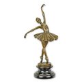 A BRONZE SCULPTURE OF A BALLERINA