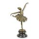 A BRONZE SCULPTURE OF A BALLERINA