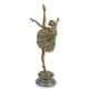 A BRONZE SCULPTURE OF A BALLERINA
