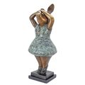 A BRONZE SCULPTURE OF A BALLERINA PIGGY