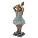 A BRONZE SCULPTURE OF A BALLERINA PIGGY