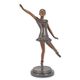 A BRONZE SCULPTURE OF A BALLERINA