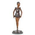 A BRONZE SCULPTURE OF A BALLERINA