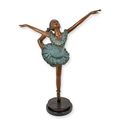 A BRONZE SCULPTURE OF A BALLERINA