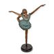 A BRONZE SCULPTURE OF A BALLERINA