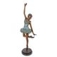 A BRONZE SCULPTURE OF A BALLERINA