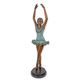 A BRONZE SCULPTURE OF A BALLERINA