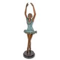 A BRONZE SCULPTURE OF A BALLERINA