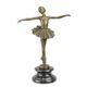 A BRONZE SCULPTURE OF A BALLERINA