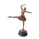 A BRONZE SCULPTURE OF A BALLERINA