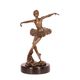 A BRONZE SCULPTURE OF A BALLERINA
