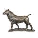 A BRONZE SCULPTURE OF A BULL
