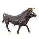 A BRONZE SCULPTURE OF A  BULL