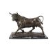A BRONZE SCULPTURE OF A BULL