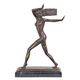 A BRONZE SCULPTURE OF A DANCER
