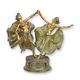 A BRONZE SCULPTURE OF A DANCING COUPLE