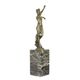 A BRONZE SCULPTURE OF A DANCING NUDE