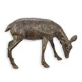 A BRONZE SCULPTURE OF A FAWN