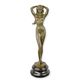 A BRONZE SCULPTURE OF A FEMALE NUDE