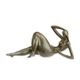 A BRONZE SCULPTURE OF A FEMALE NUDE