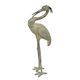 A BRONZE SCULPTURE OF A HERON