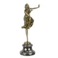 A BRONZE SCULPTURE OF A HINDU DANCER