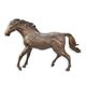 A BRONZE SCULPTURE OF A HORSE