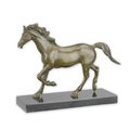 A BRONZE SCULPTURE OF A HORSE