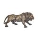 A BRONZE SCULPTURE OF A LION