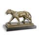 A BRONZE SCULPTURE OF A LIONESS