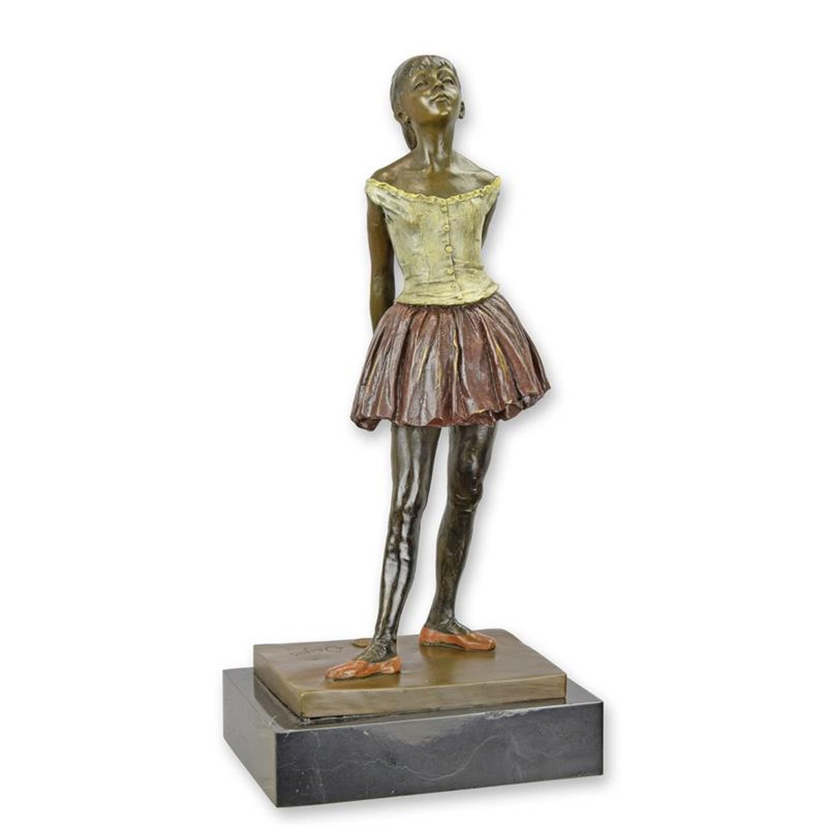 A BRONZE SCULPTURE OF A LITTLE DANCER AGED FOURTEEN