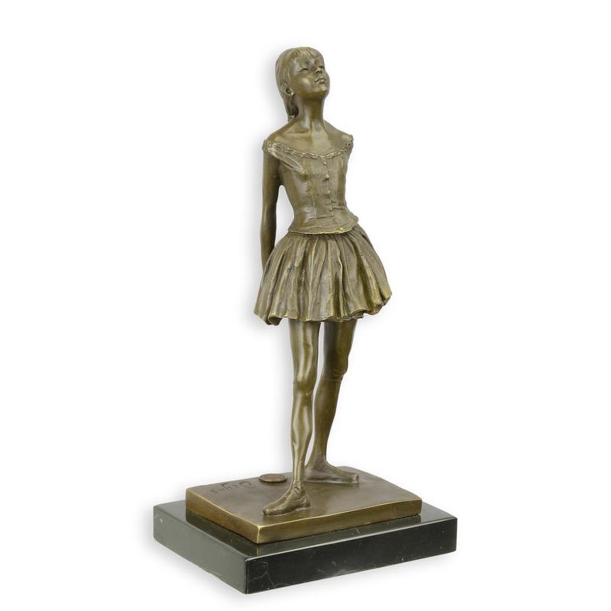 A BRONZE SCULPTURE OF A LITTLE DANCER AGED FOURTEEN