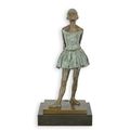 A BRONZE SCULPTURE OF A LITTLE DANCER AGED FOURTEEN - GREEN