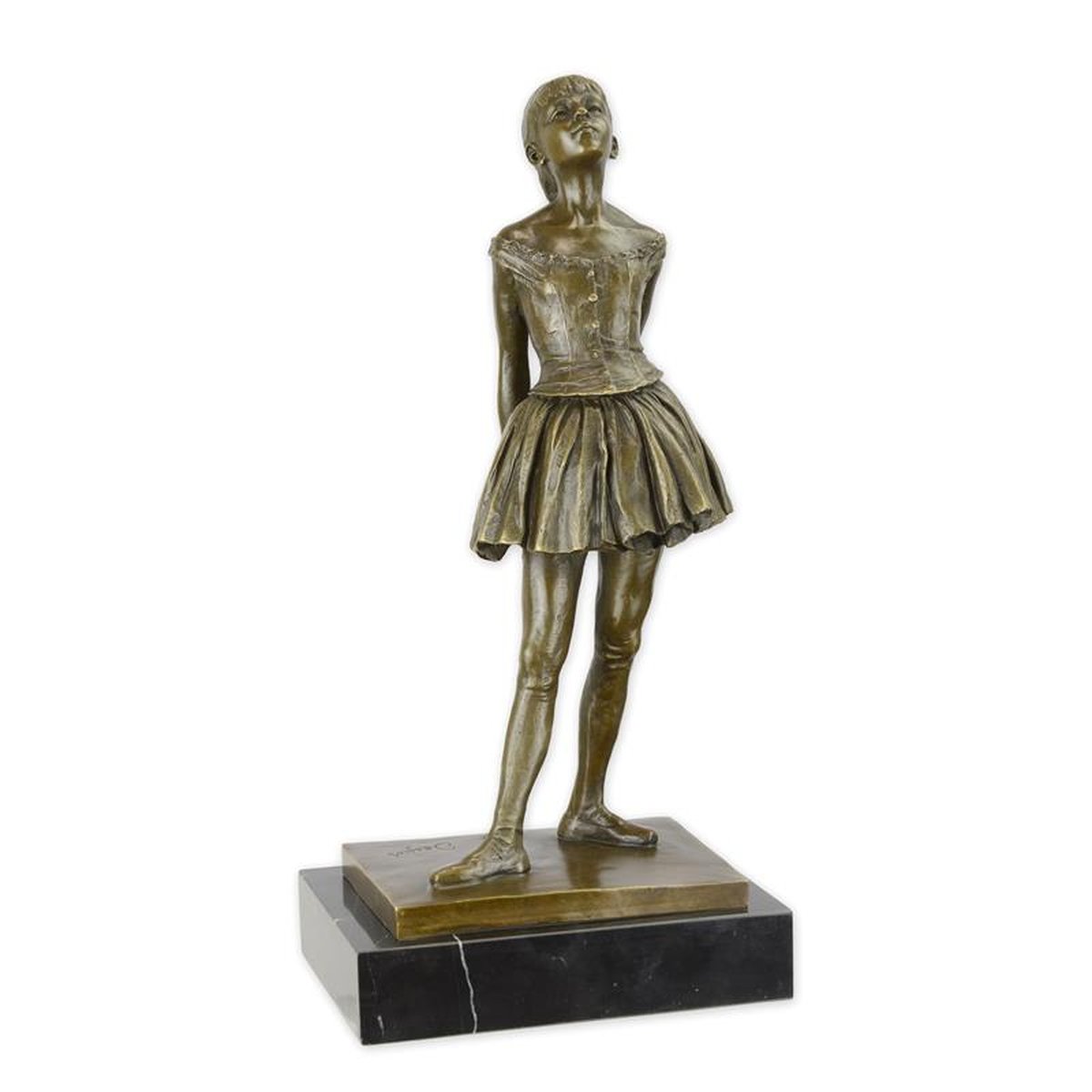 A BRONZE SCULPTURE OF A LITTLE DANCER AGED FOURTEEN