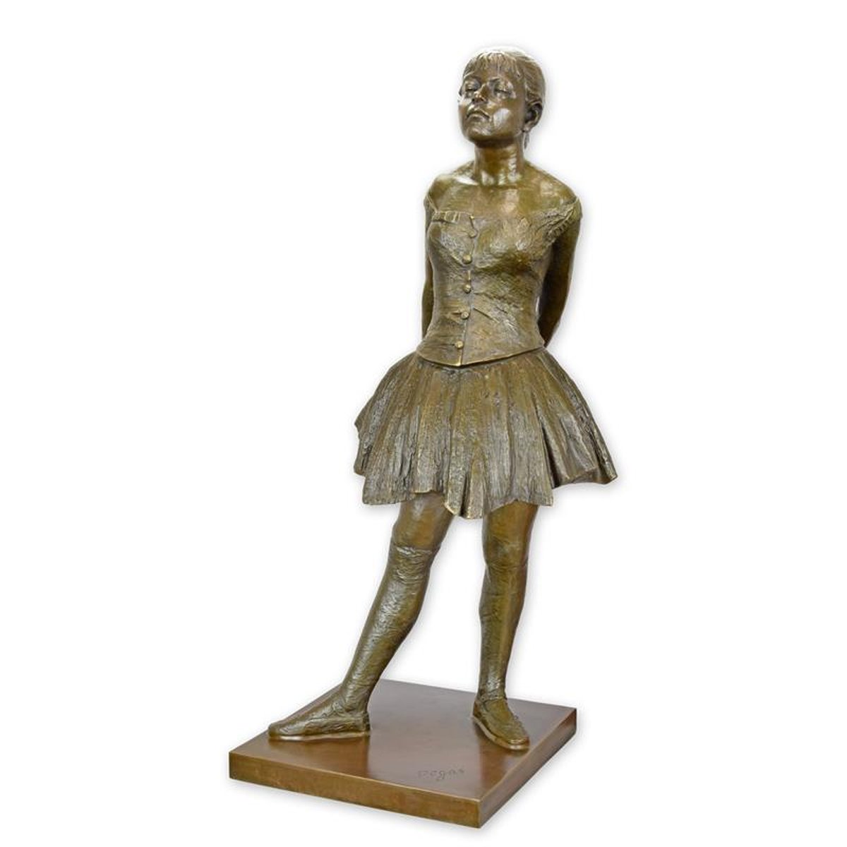 A BRONZE SCULPTURE OF A LITTLE DANCER AGED FOURTEEN