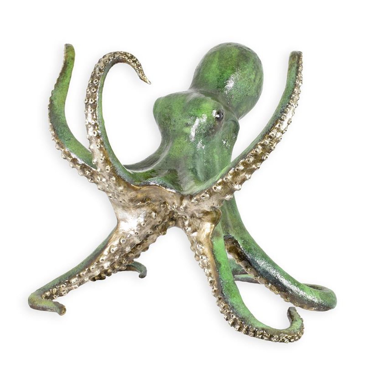 A BRONZE SCULPTURE OF A OCTOPUS - TABLE BASE