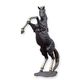A BRONZE SCULPTURE OF A REARING STALLION