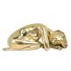 A BRONZE SCULPTURE OF A RECLINING FEMALE NUDE