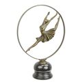 A BRONZE SCULPTURE OF A RING DANCER