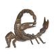 A BRONZE SCULPTURE OF A SCORPION