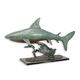 A BRONZE SCULPTURE OF A SHARK