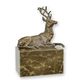 A BRONZE SCULPTURE OF A STAG