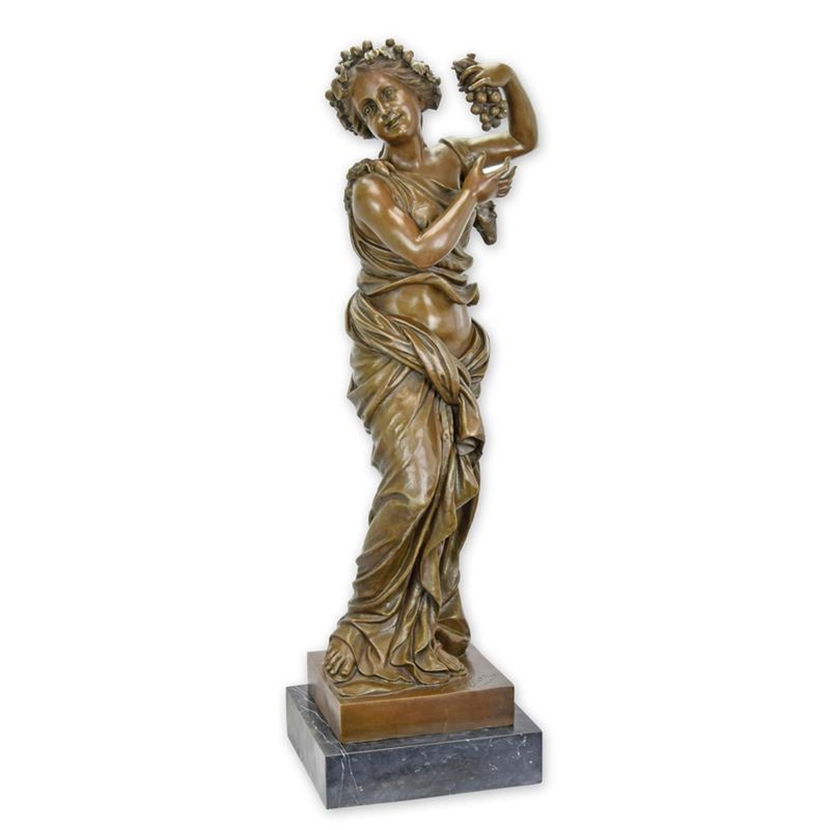 A BRONZE SCULPTURE OF AMPHICTYONIS