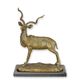 A BRONZE SCULPTURE OF AN AFRICAN KUDU