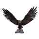 A BRONZE SCULPTURE OF AN EAGLE SPREADING ITS WINGS