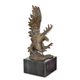 A BRONZE SCULPTURE OF AN EAGLE
