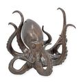 A BRONZE SCULPTURE OF AN OCTOPUS