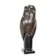 A BRONZE SCULPTURE OF AN OWL